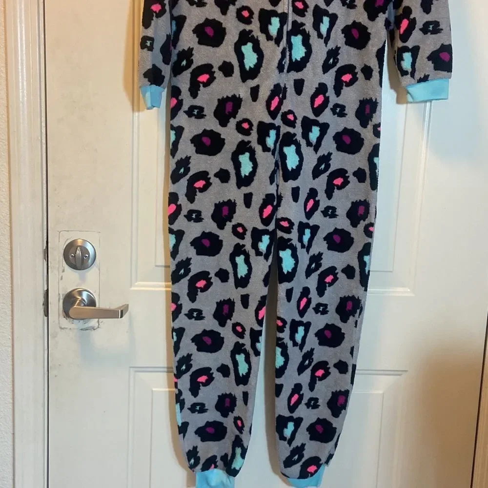 Total Girl Leopard Print Pijamas Junior Size XL 16